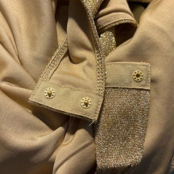 NWT H&M Gold Sparkle Thong Bodysuit XL - Picture 7 of 9